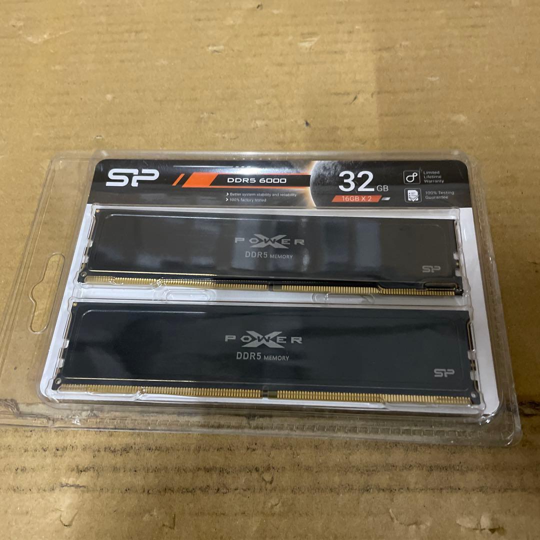 メモリー SP DDR5 32GB (2x16GB) SP032GXLWU60AFDEAE