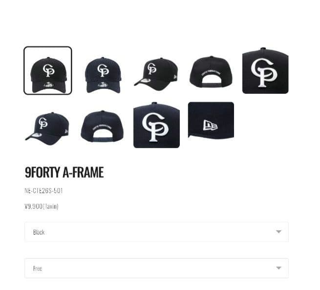 COOTIE 　NEWERA　 9FORTY A-Frame　BLACK