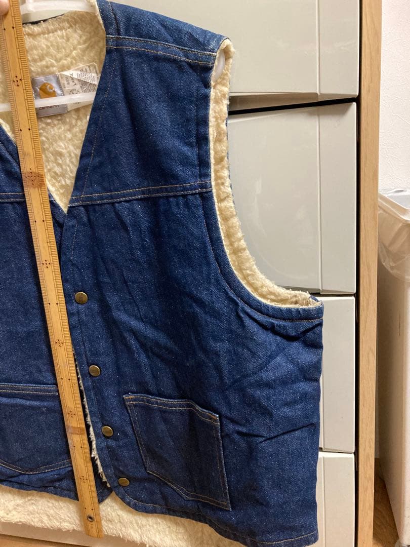 K*a様 carhartt カーハート 8SV LARGE デニムボア裏地ベスト