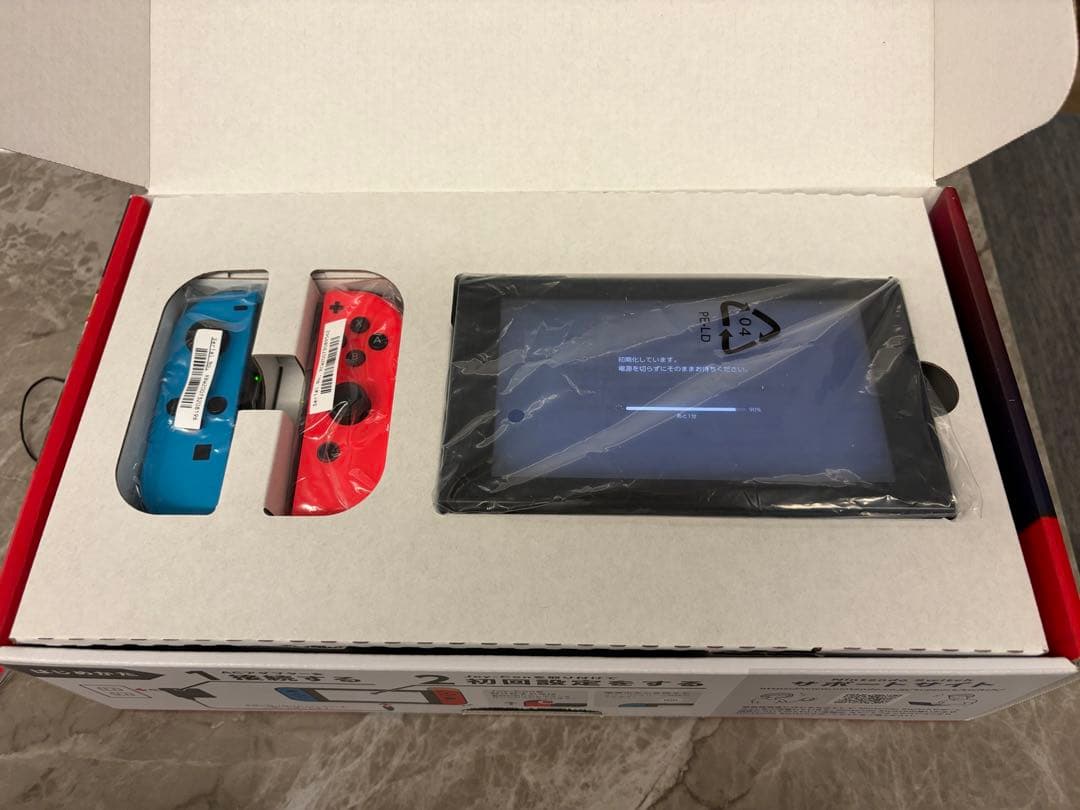 【美品】Nintendo Switch① 青/赤 本体 おまけ付