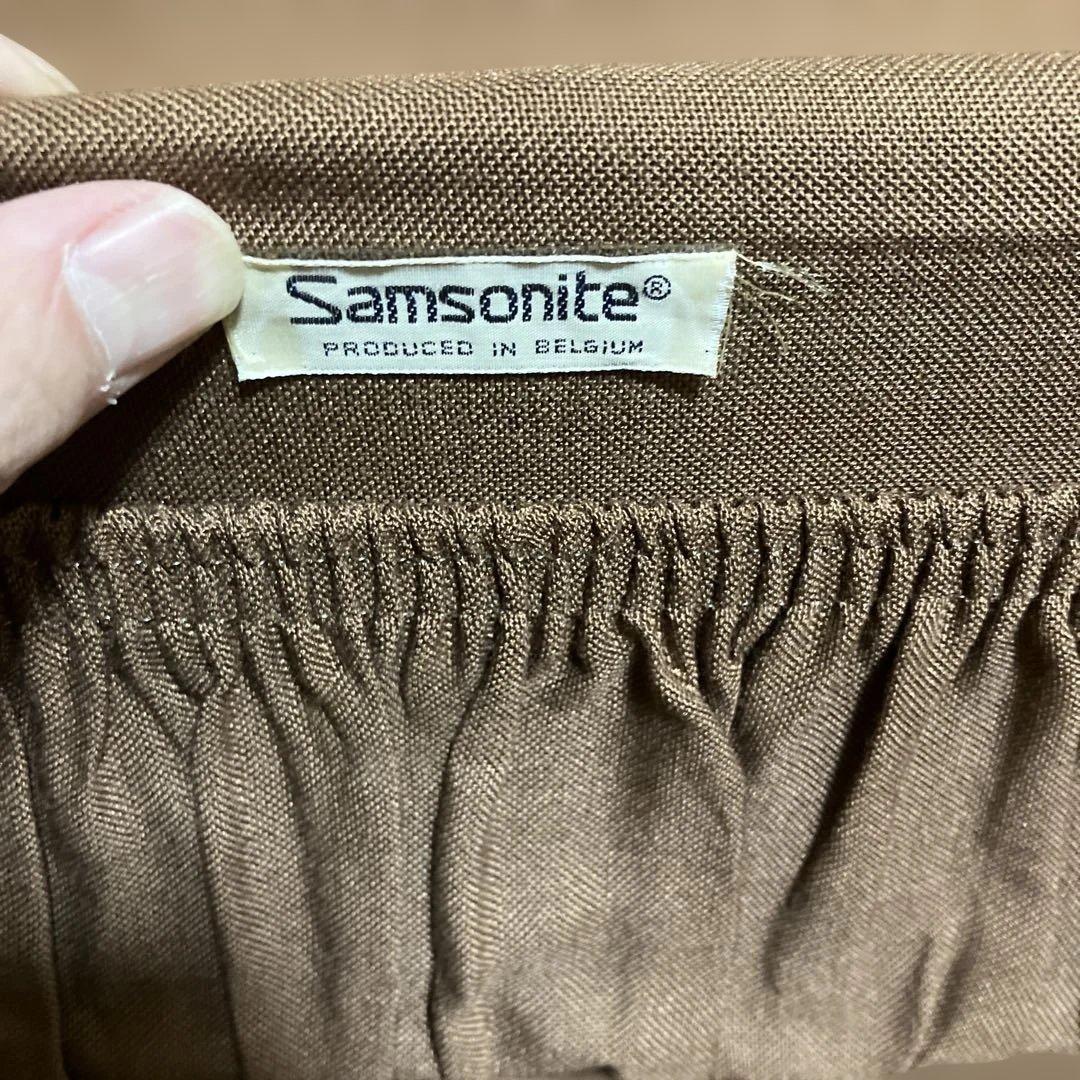 70s 貴重ベルギー製　Samsonite レザートラベルバッグ