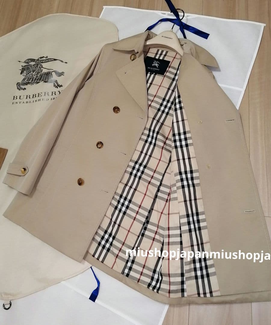 本物上質●40サイズ　バーバリー　BURBERRY　トレンチコート