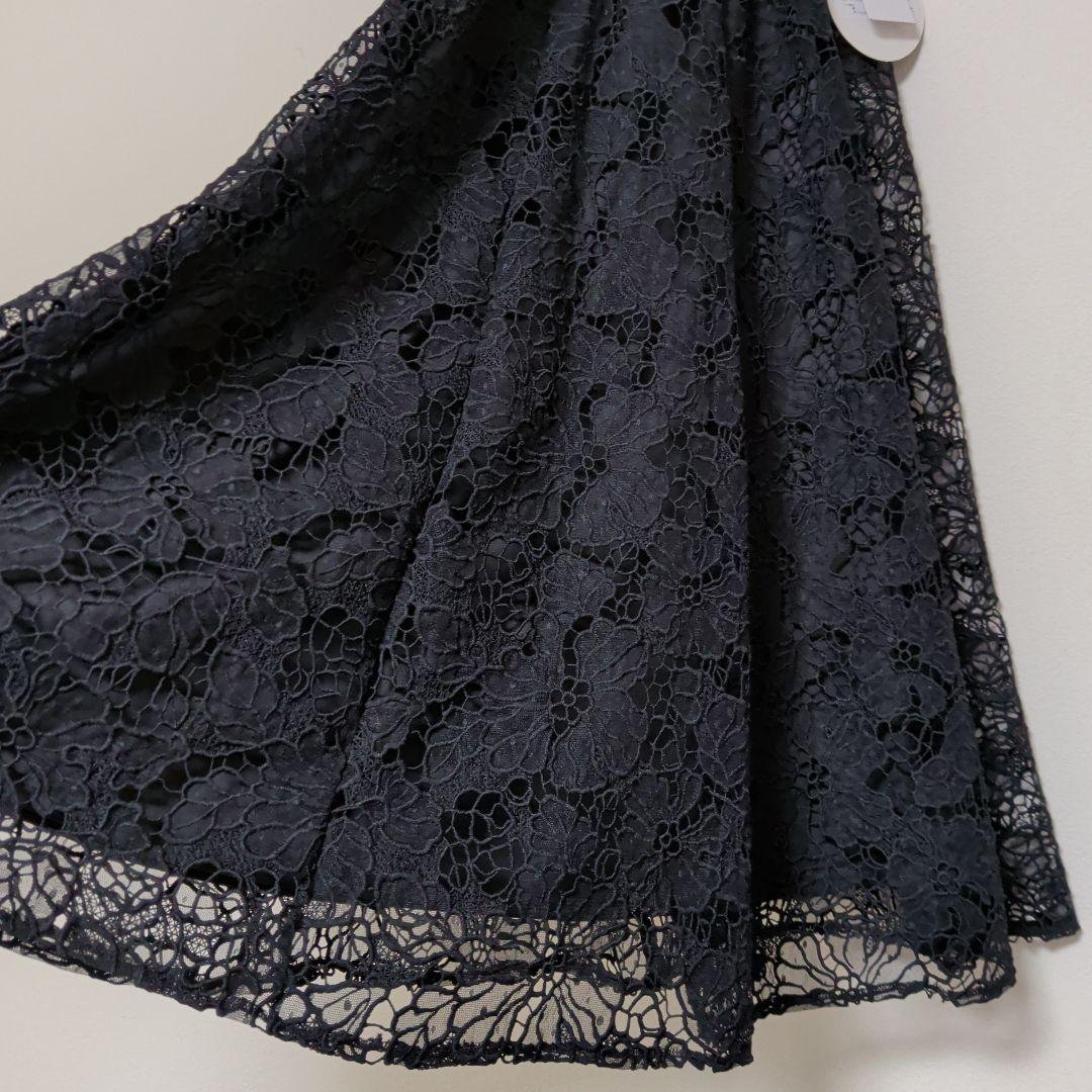 新品　MONiLE　モニーレ　フレア　ロング　スカート　ブラック