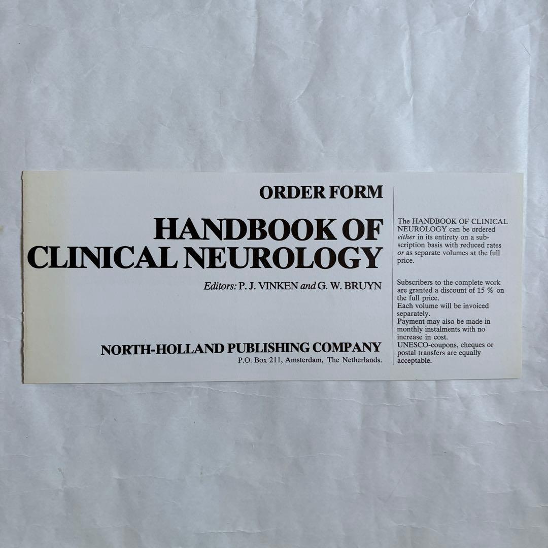 健康・医学 HANDBOOK OF CLINICAL NEUROLOGY 15
