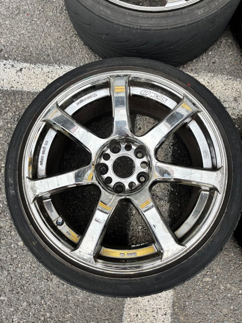 WORK XT7 18x8.5j+38 PCD114.3 マルチ ドリケツ