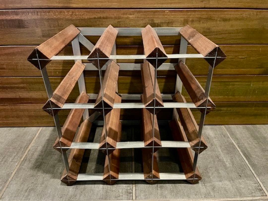 超美品■コンランショップ　オーク　トラディッショナル　ワインラック 12ボトル