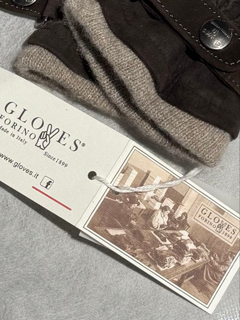 Tak GLOVES タグ付き 新品未使用 スエード手袋 裏地カシミア
