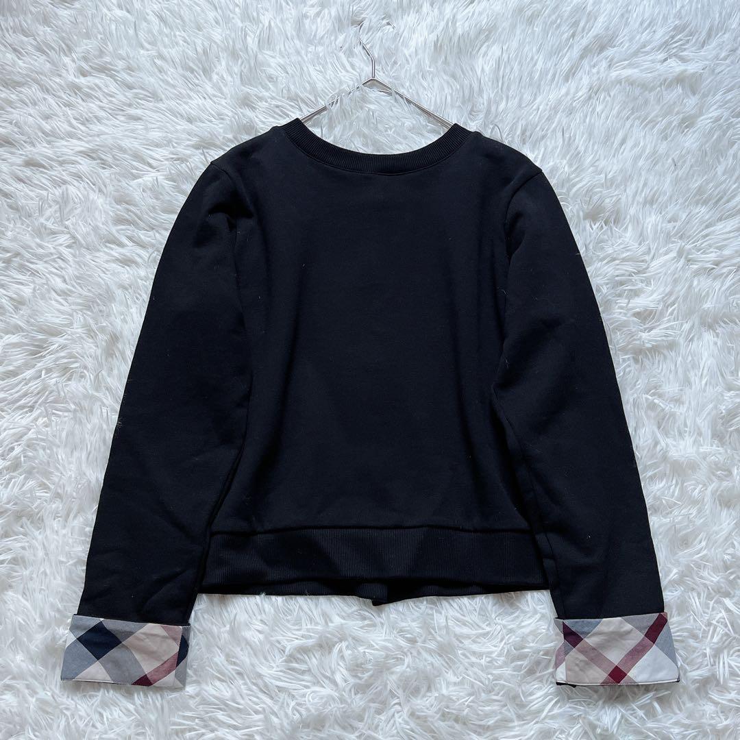 極美品✨ブルーレーベルクレストブリッジ カーディガン 金ボタン チェック 38
