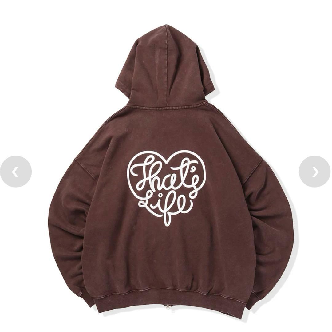 that's life ザッツライフ ジップパーカー ブラウン 完売品