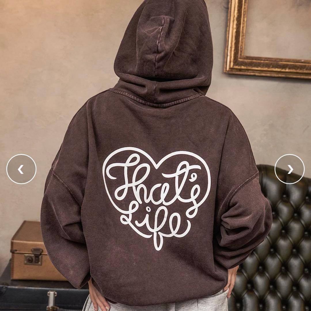 that's life ザッツライフ ジップパーカー ブラウン 完売品