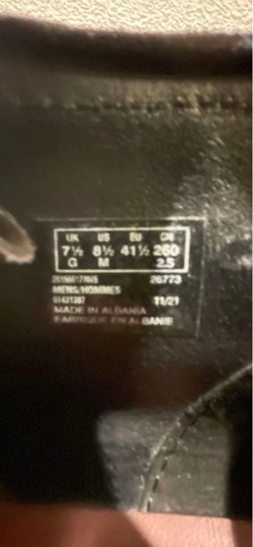 クラークス　ワラビー　２６㎝　ブラック　スエード
