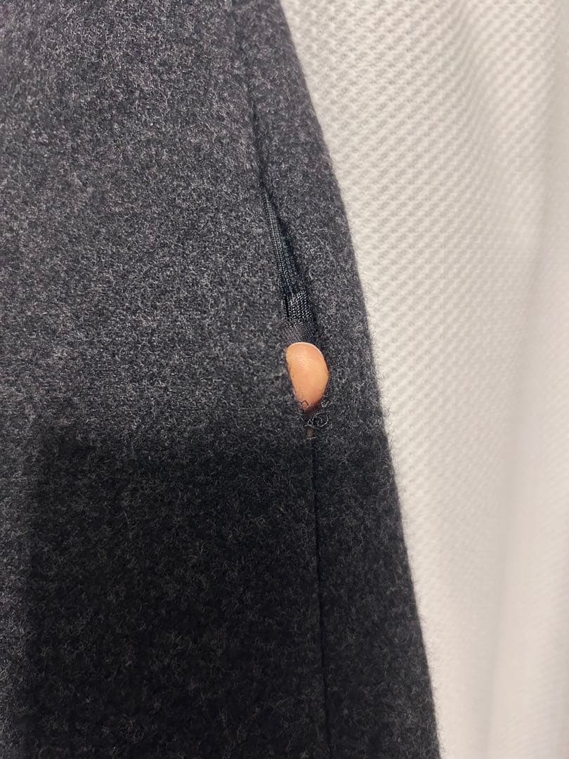 AURALEE size1　ウール100% チャコール　ロングスカート　S〜M