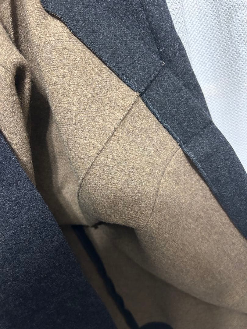 AURALEE size1　ウール100% チャコール　ロングスカート　S〜M