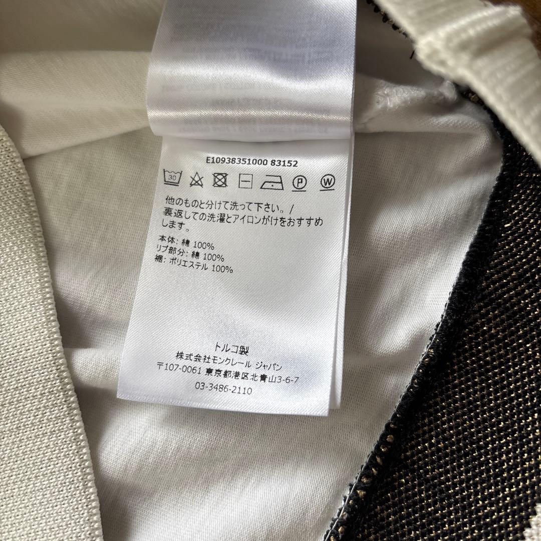 MONCLER ホワイト ポロシャツ 半袖