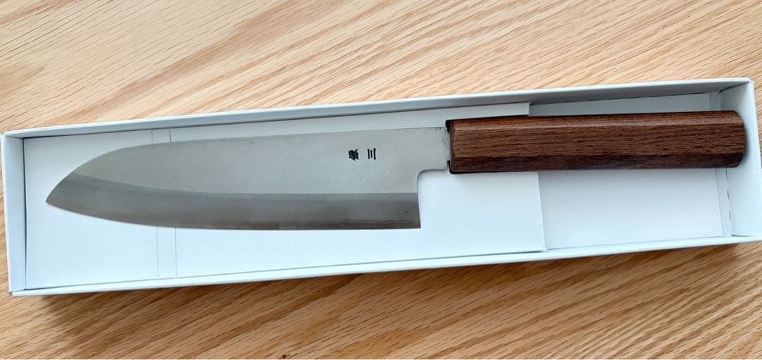 銀三 三徳包丁 165mm 槐(エンジュ)柄