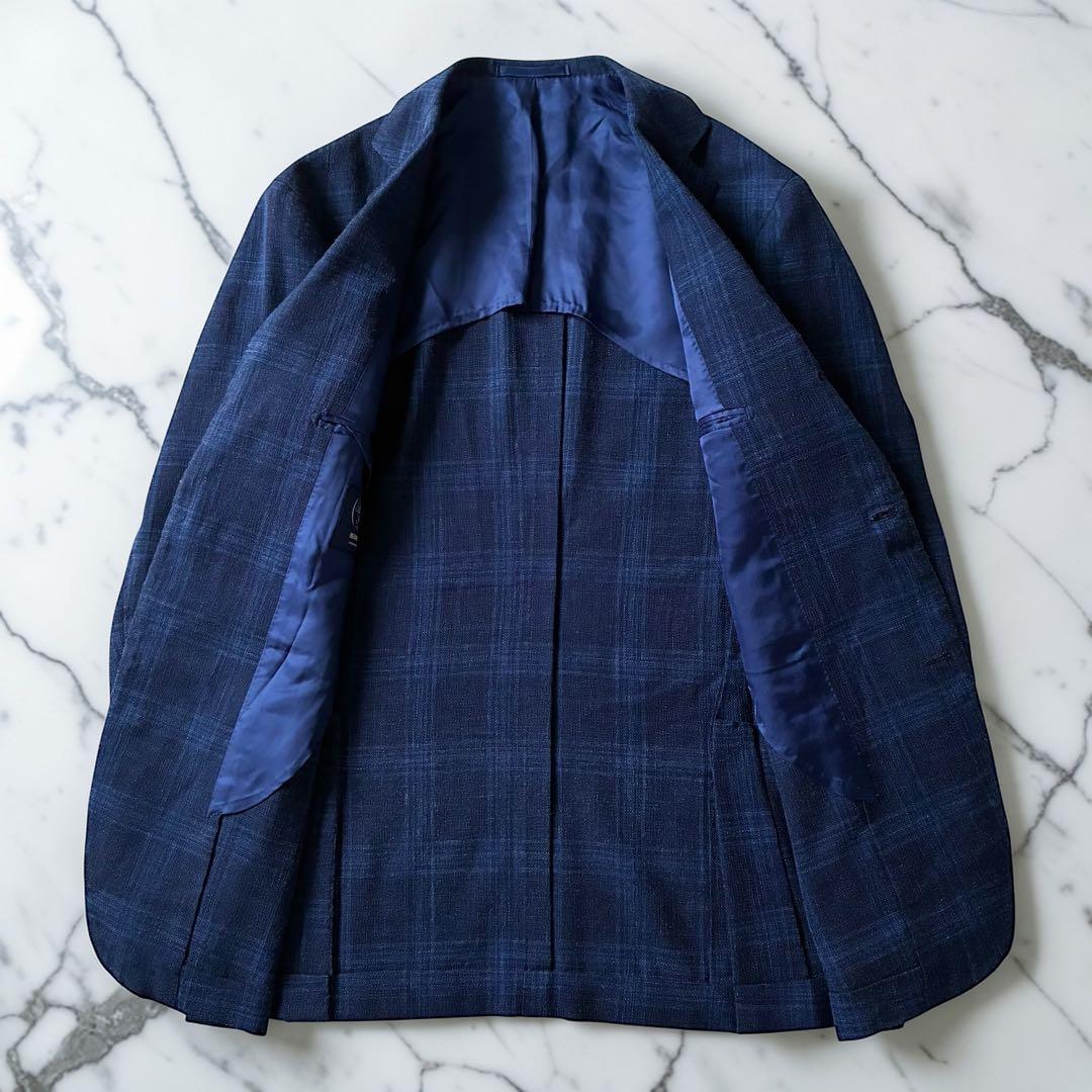 【極美品】BEAMS F ビームスエフ サマーウールツイード ジャケット50XL