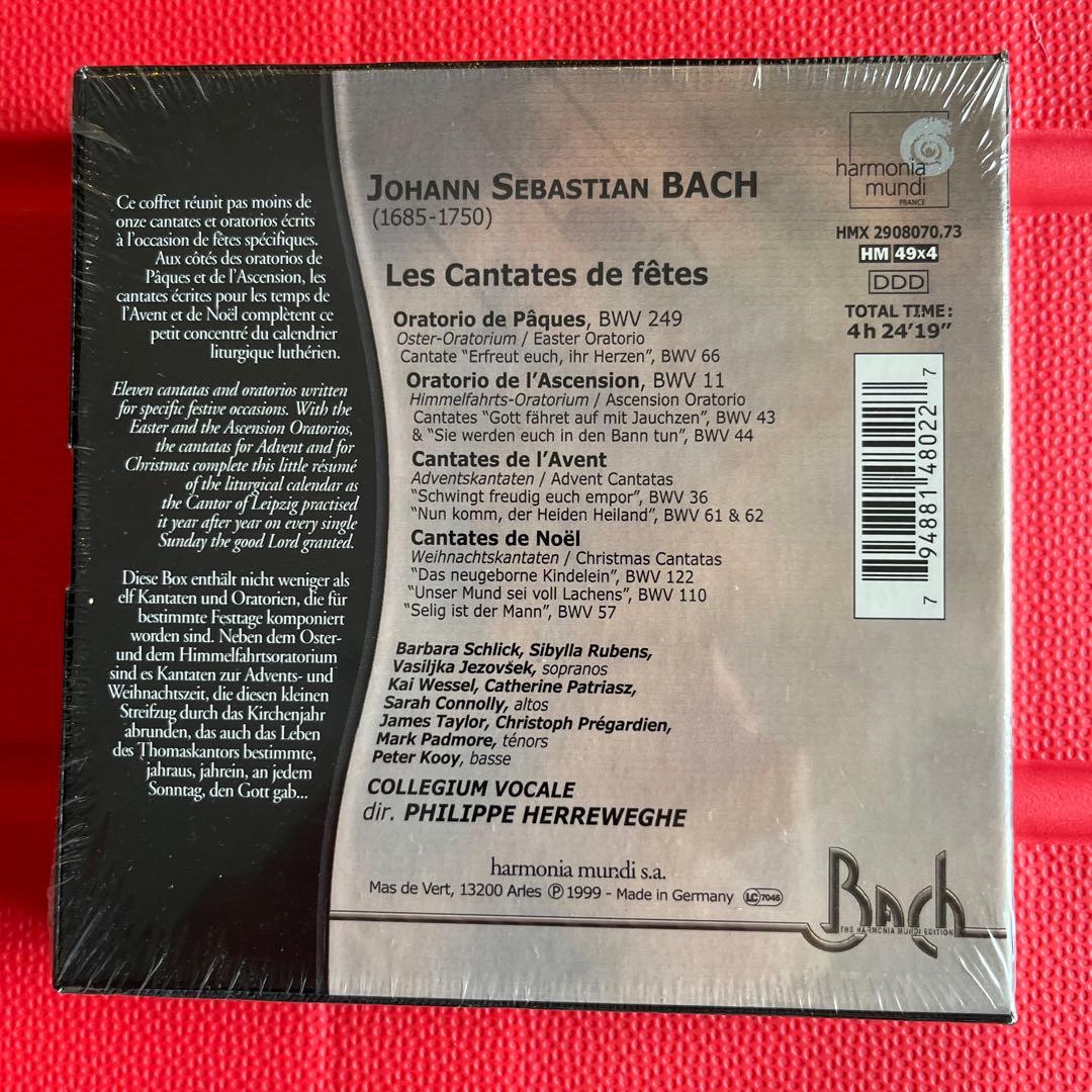 クラシック Bach: Cantates de Fetes /Herreweghe,