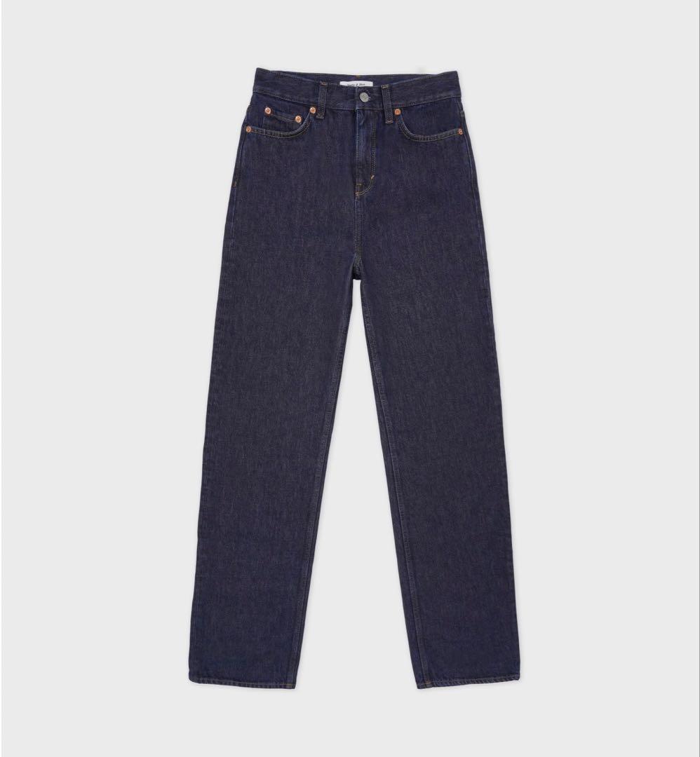 Sporty&Rich ルーズフィットハイウエストデニムパンツ