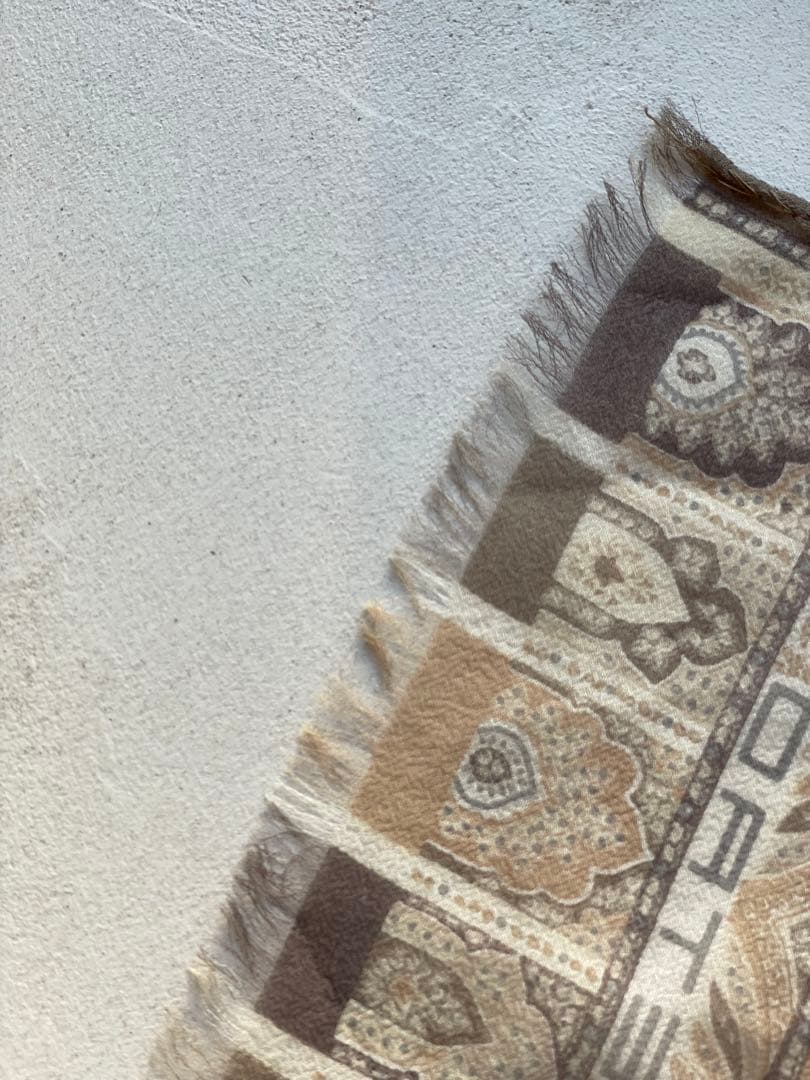 【新品未使用】ETRO ペイズリー柄 ストール ブラウン系 シルク100%