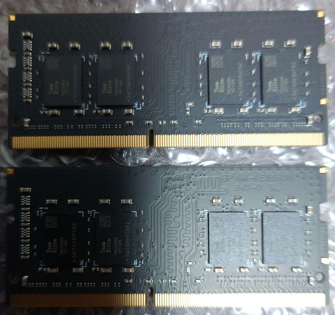 ノート用メモリ DDR4 2666 16GB 2枚セット(32GB)