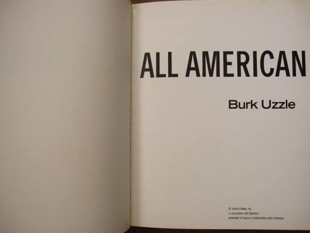 All American　Burk Uzzle　バーク・ウズレ　1985