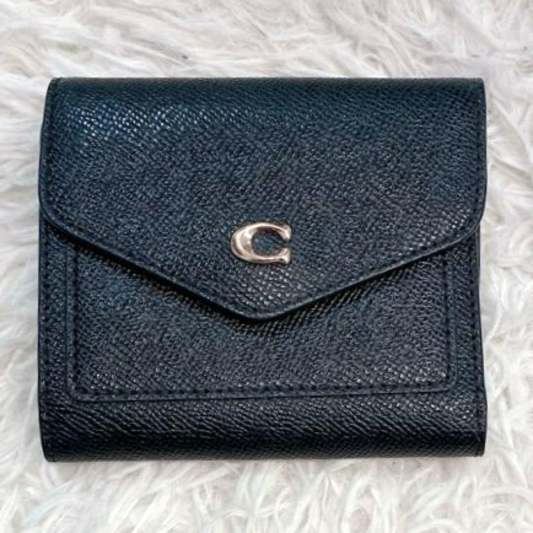 【美品】COACH 三つ折り財布　WYN SMALL WALLET 黒