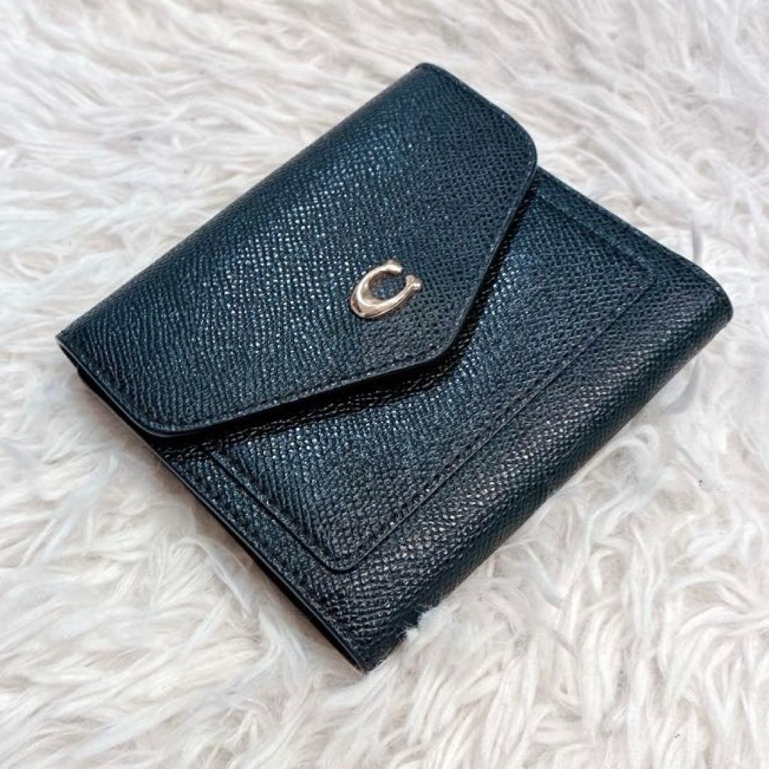 【美品】COACH 三つ折り財布　WYN SMALL WALLET 黒