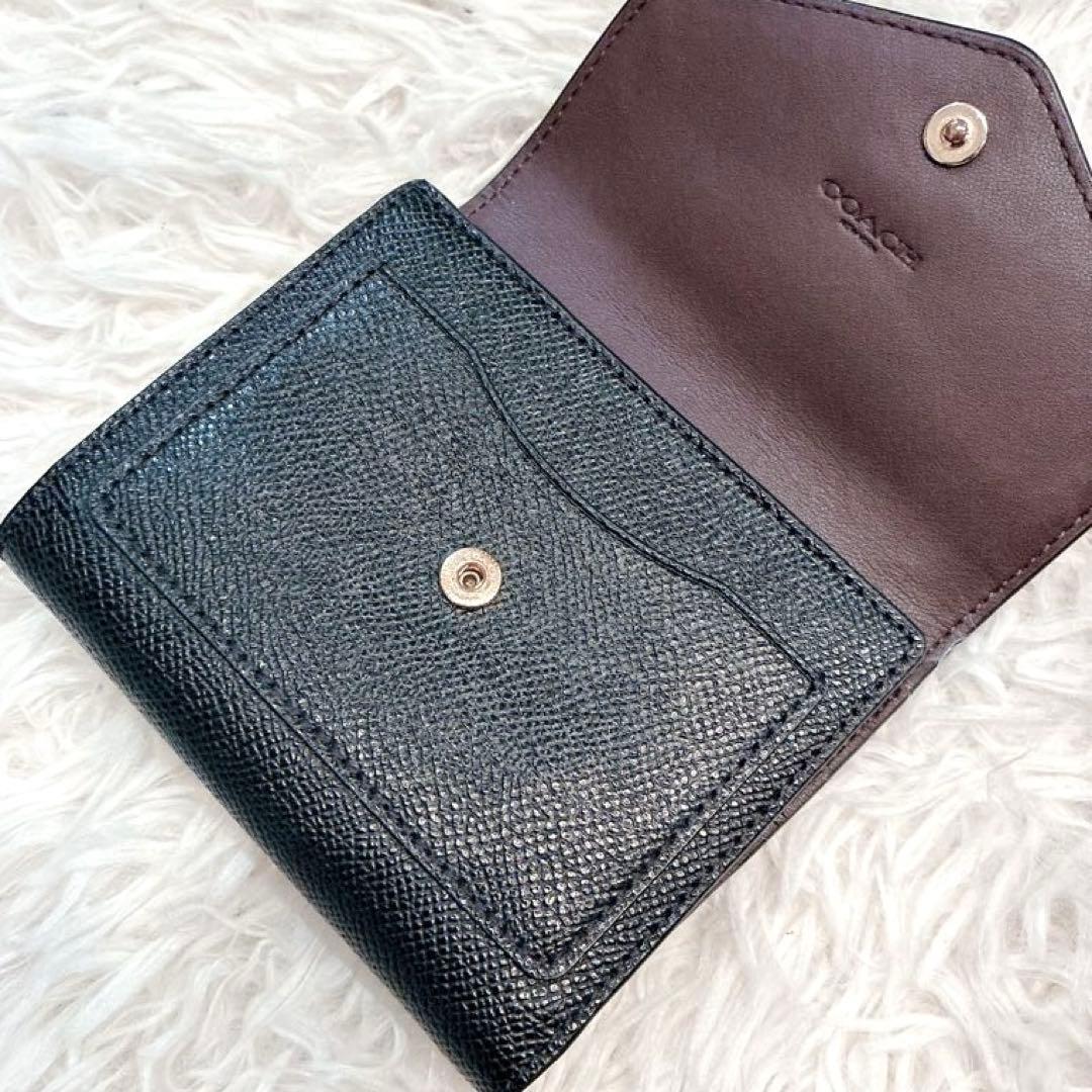 【美品】COACH 三つ折り財布　WYN SMALL WALLET 黒