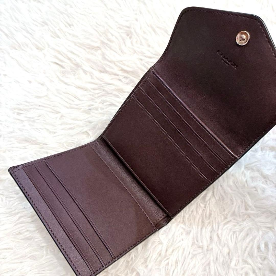 【美品】COACH 三つ折り財布　WYN SMALL WALLET 黒