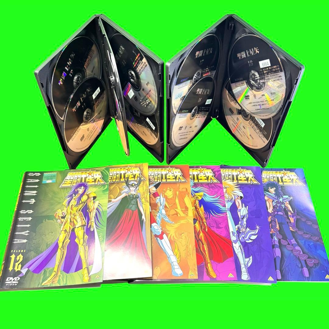 ケース付 聖闘士星矢 DVD 全19巻　全巻セット　レンタル　送料無料