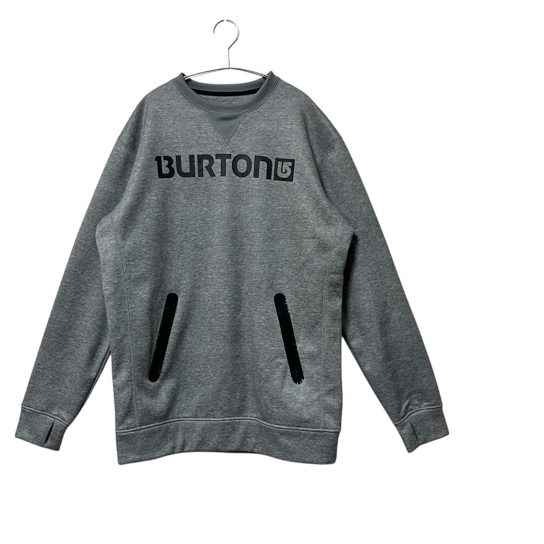 【美品】BURTON バートン　撥水トレーナー　スノーボード ウェア　グレー　M