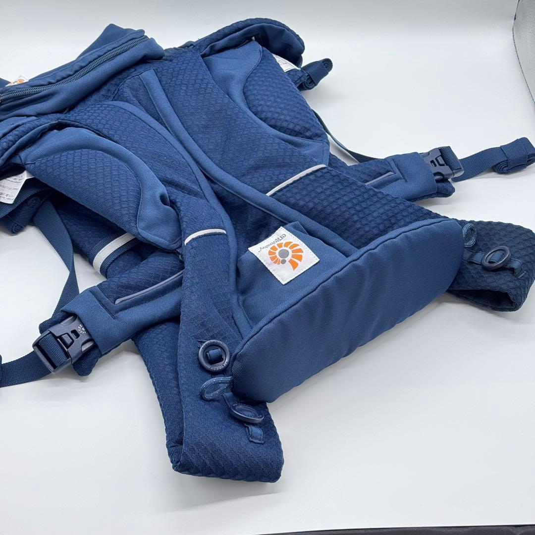 エルゴベビー オムニ ブリーズ 中古 ミッドナイトブルー 抱っこ紐 おんぶ紐
