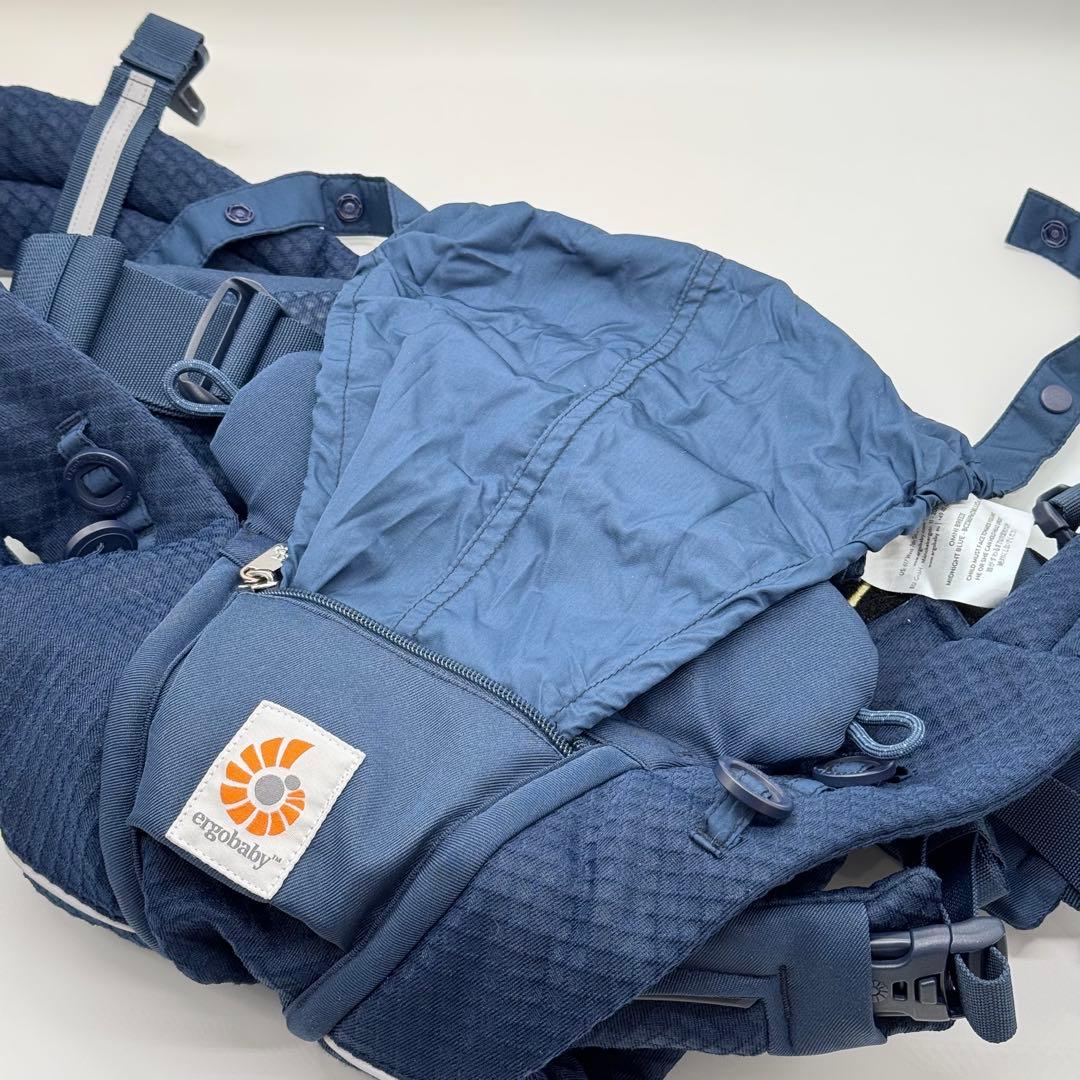 エルゴベビー オムニ ブリーズ 中古 ミッドナイトブルー 抱っこ紐 おんぶ紐