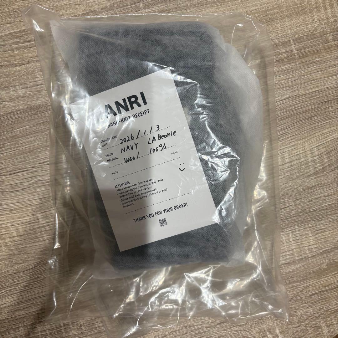 値下げ‼️anri LA BEANIE（ビーニー）NAVY（ネイビー）