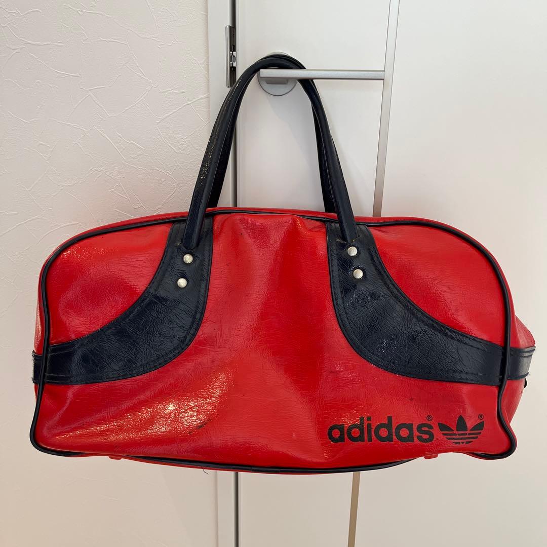 【希少】70-80s adidas アディダス　ビンテージ　ボストンバッグ