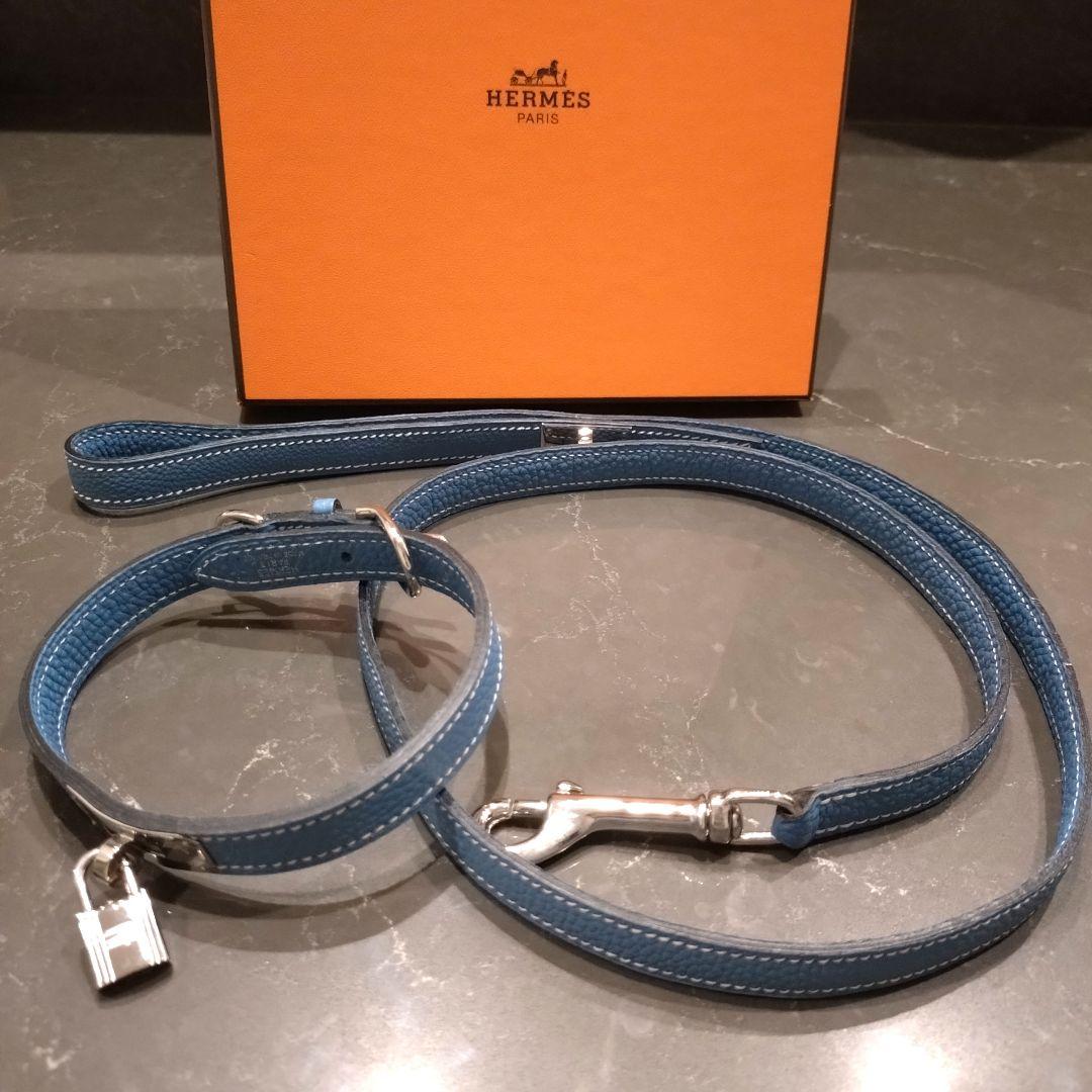 LIZ 未使用　HERMES エルメス　ケリー　小中型犬カラーリードセット