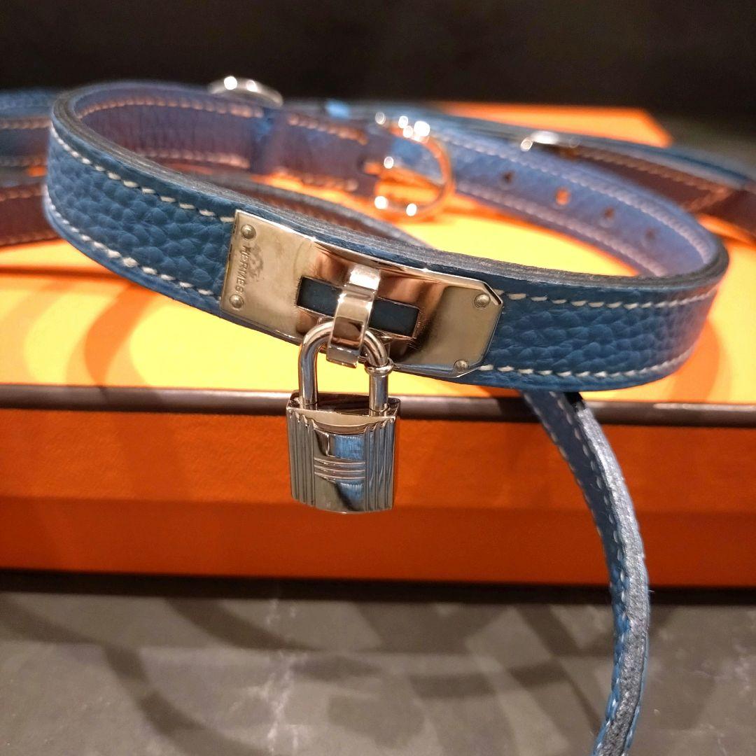 LIZ 未使用　HERMES エルメス　ケリー　小中型犬カラーリードセット