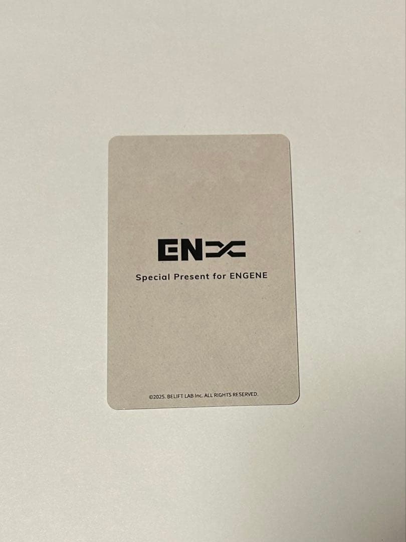 ENHYPEN 2025 アンケートトレカ ニキ
