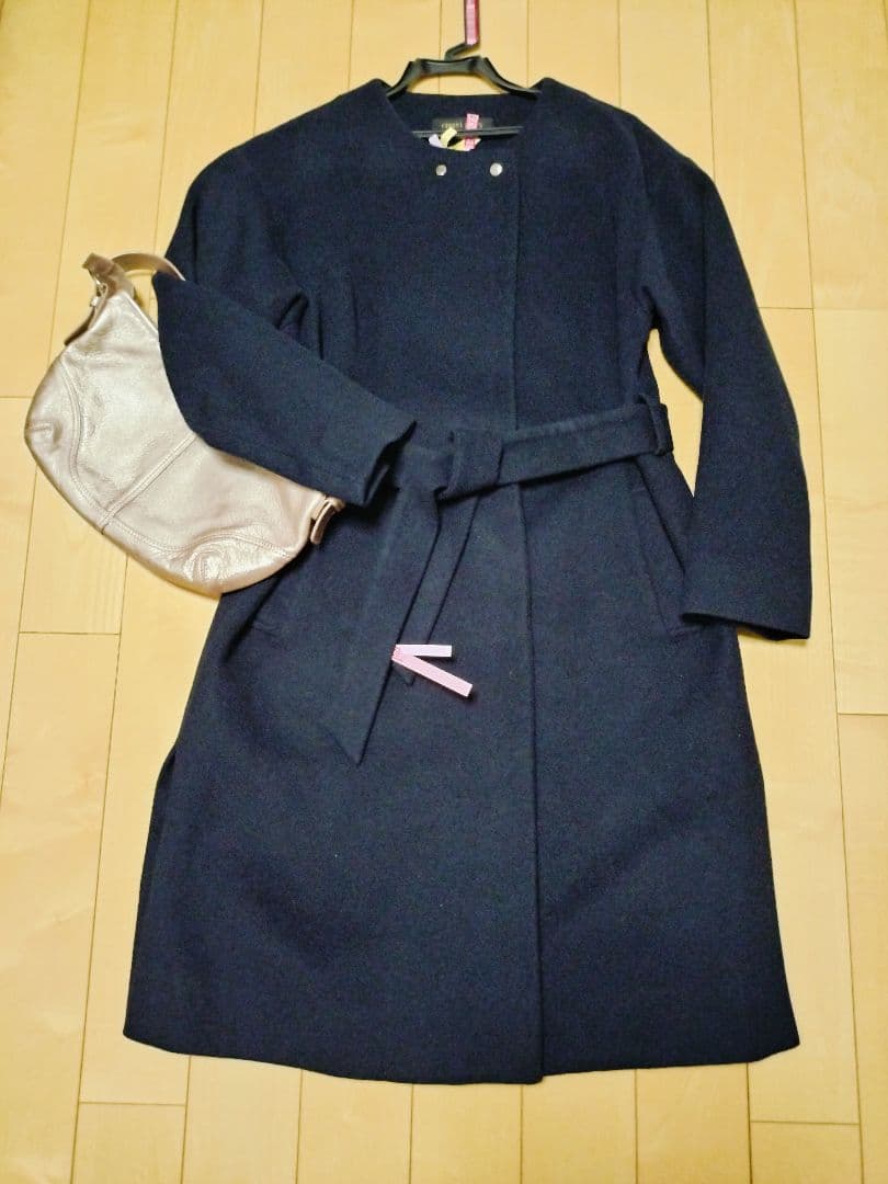 UNITED ARROWS　 ロングコート　ネイビー　紺色