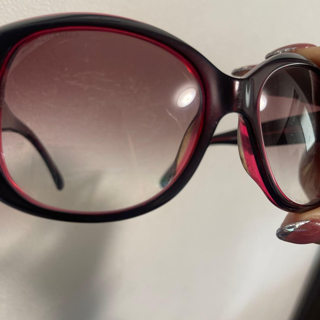 CHANEL サングラス レッド ブラック