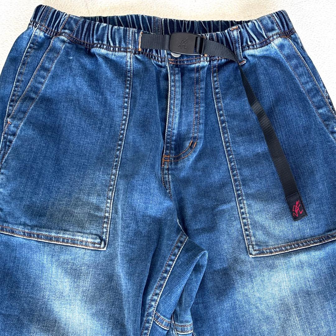 ユニセックス【Gramicci】 ストレッチ　デニム　ルーズ　テーパード　パンツ
