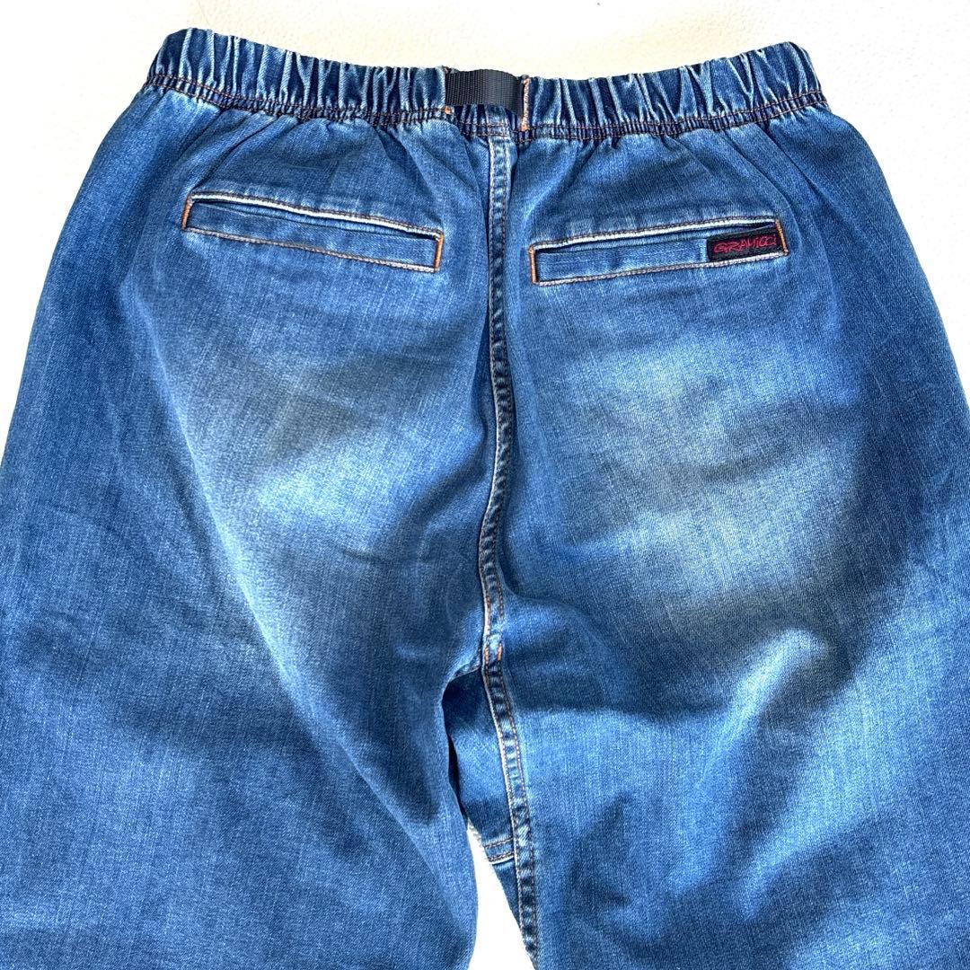 ユニセックス【Gramicci】 ストレッチ　デニム　ルーズ　テーパード　パンツ