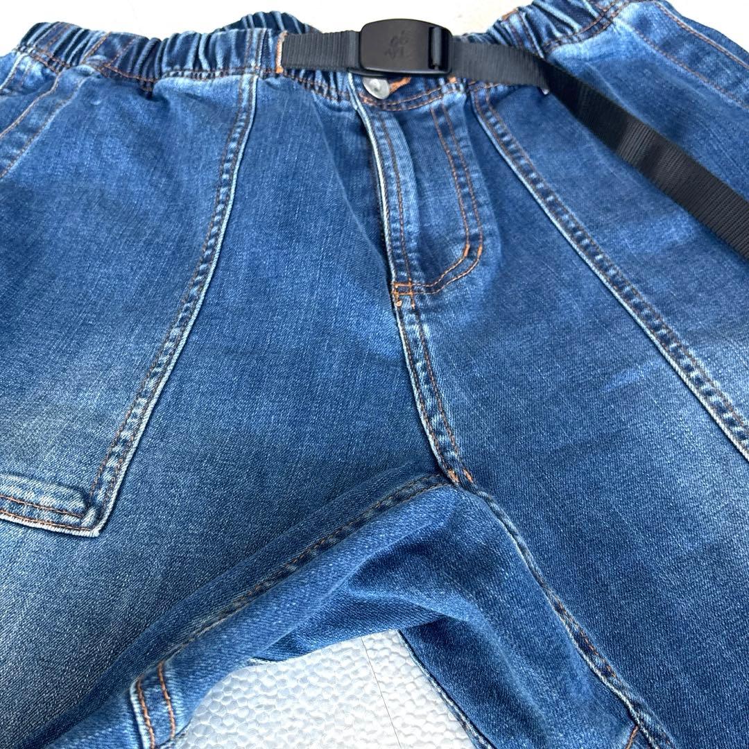 ユニセックス【Gramicci】 ストレッチ　デニム　ルーズ　テーパード　パンツ