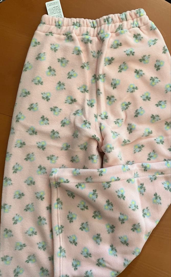 暖かい　poppy フラワールームドレス&パンツ　ピンク　Sサイズセット
