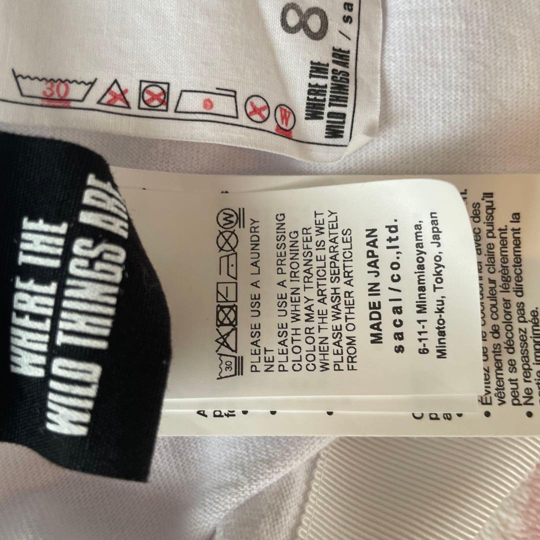sacai2025 ssデザイン Tシャツ