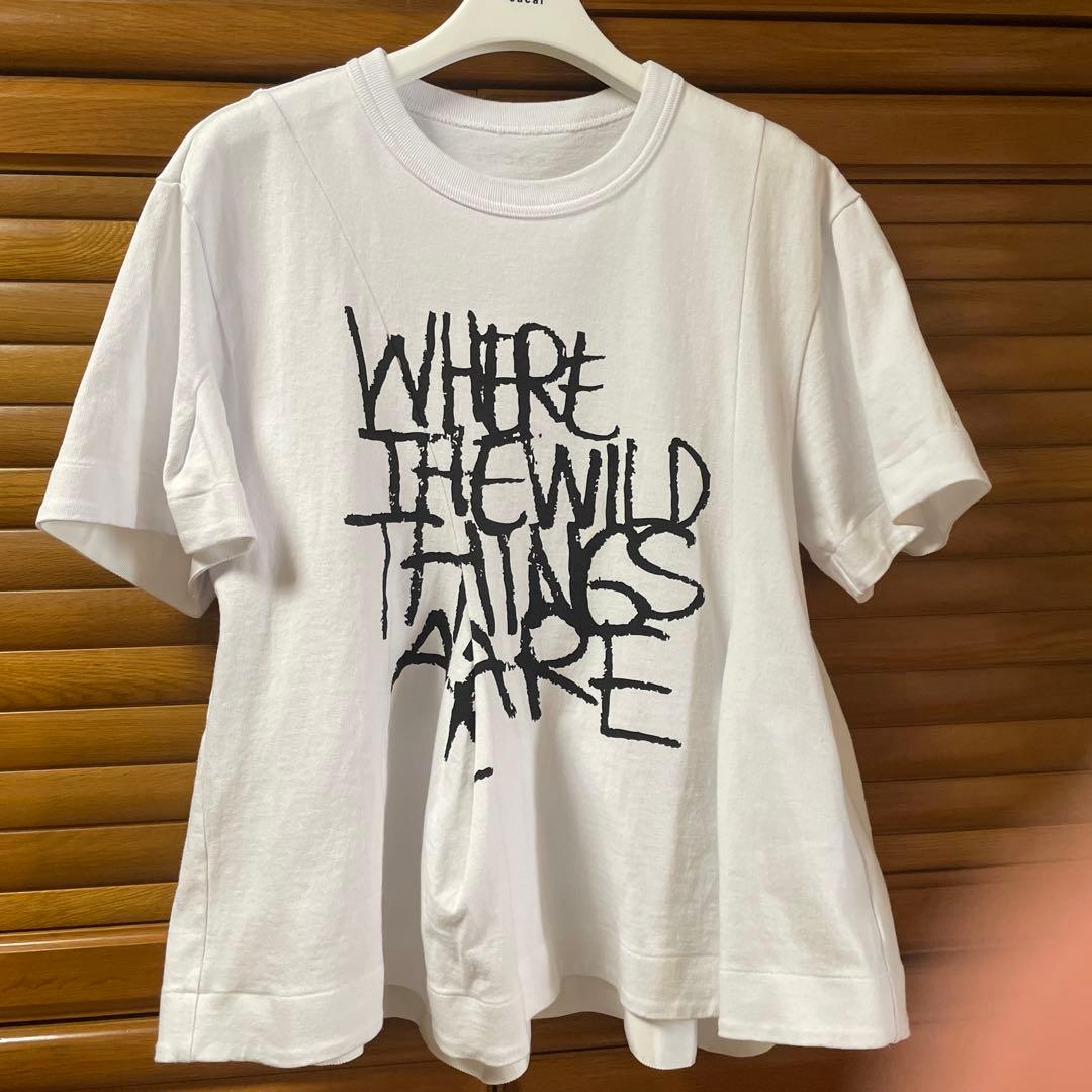 sacai2025 ssデザイン Tシャツ