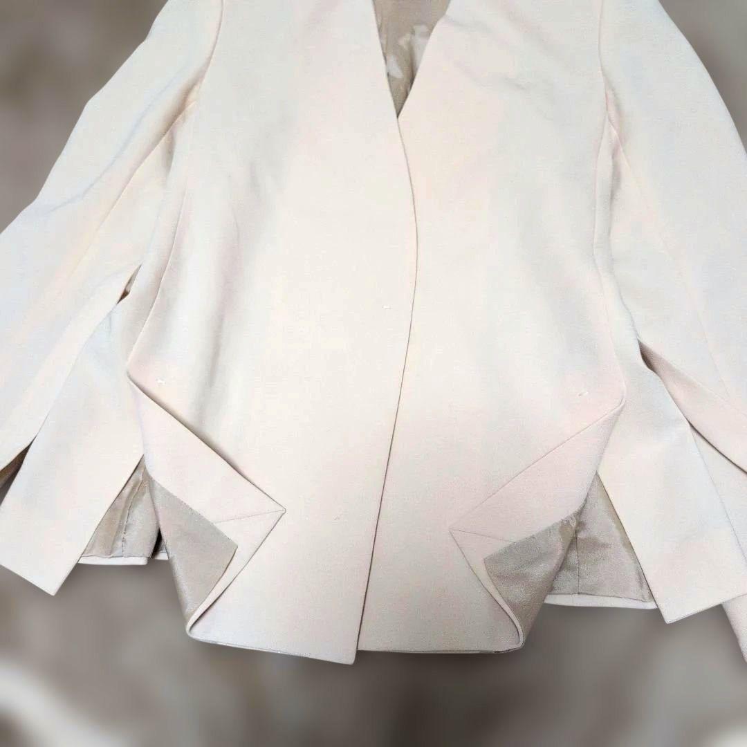 MaxMara STUDIO マックスマーラ ノーカラー ジャケット ベルト