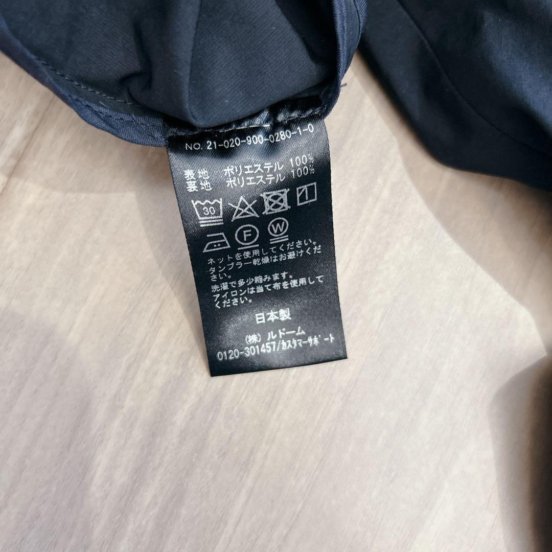 IENA PE/ポプリンオーバートレンチコート　ネイビー トレンチコート ロング