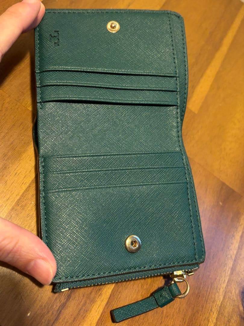 Tory Burch ダークグリーン 二つ折り財布