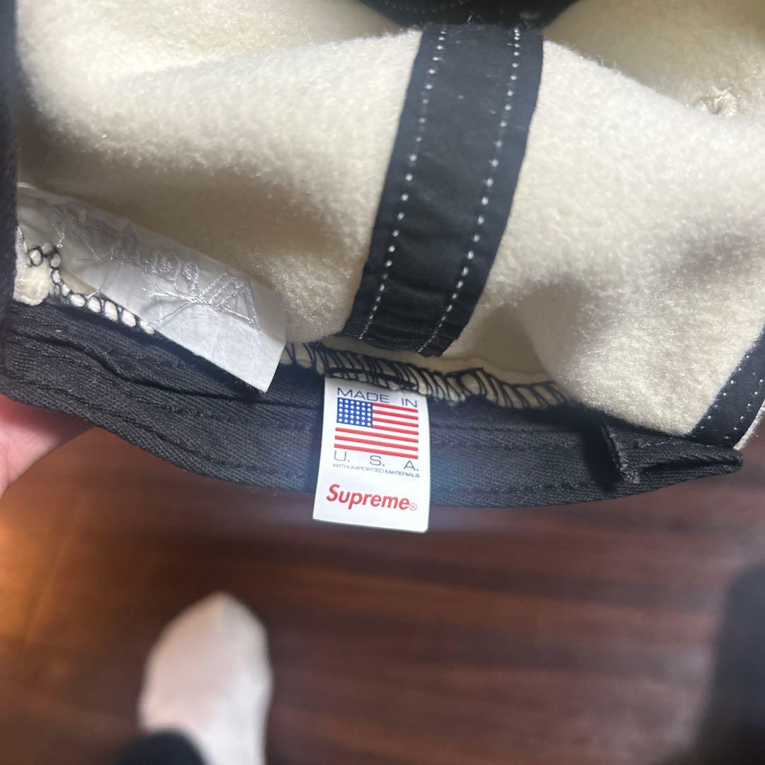 Supreme キャップ クリーム色